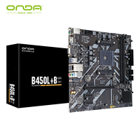 ONDA B450 AM4 Motherboard-supports Ryzen 1st-5th Gen CPU,Dual DDR4,M.2 NVMe Gen3,M.2 WiFi6 Slot,PCIe x16,SATA3 6Gbps,ARGB sync