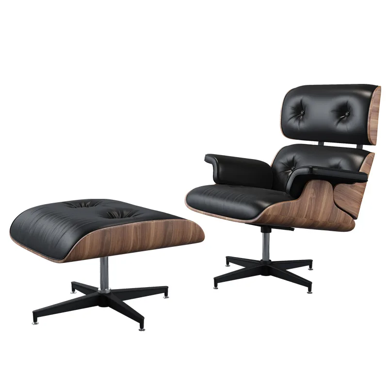 

Single simple living room casual sofa chair light luxury lazy bedroom recliner villa leather