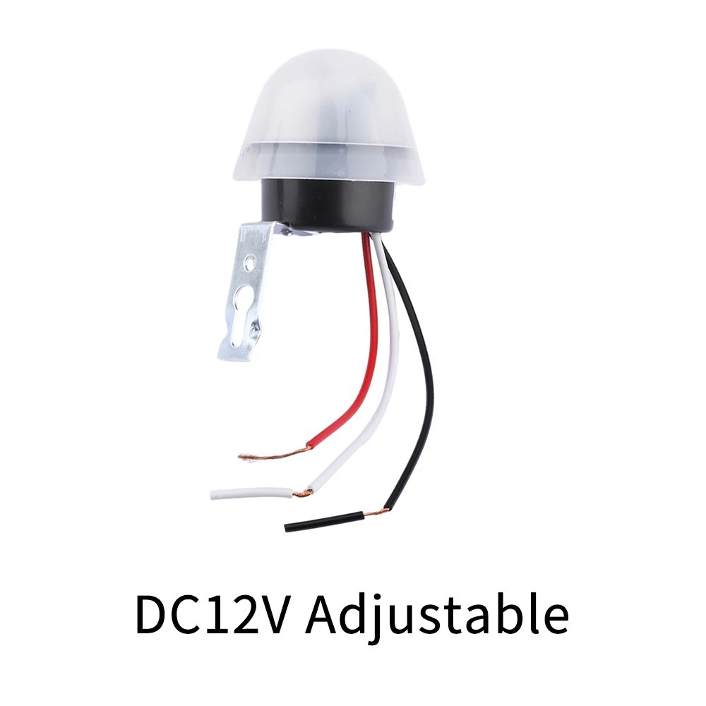 Automatic On Off Photocell Street Light Switch DC 12V AC 110V 220V Waterproof Photo Control Sensor Switch Power Supply