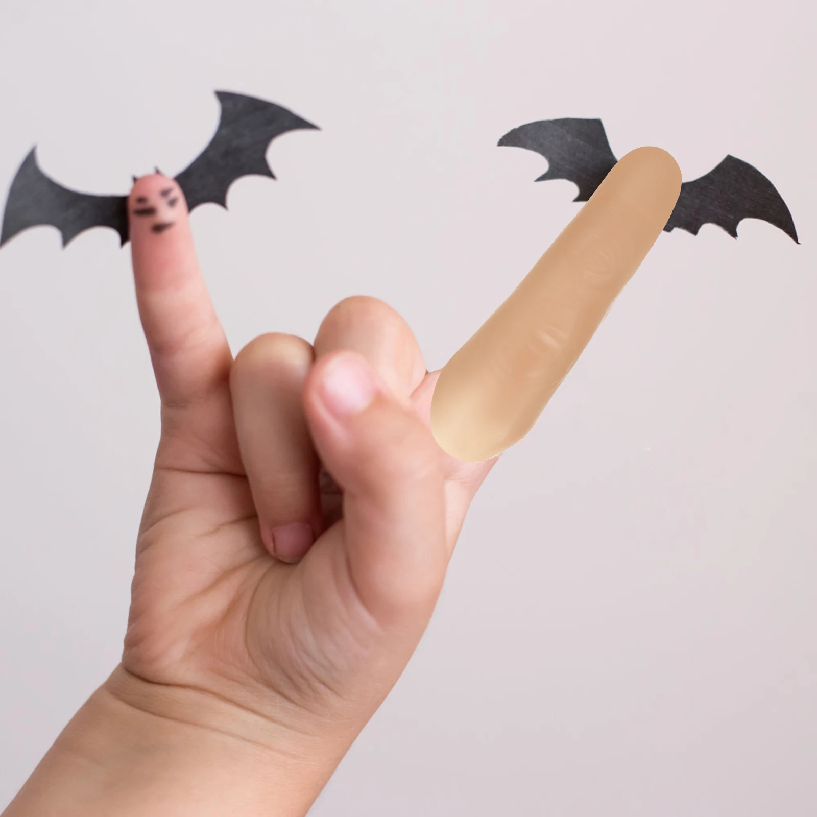 

5 Pcs Black Gloves Halloween Simulation Long Fingers Kids Fake Nails Prop Toy Party Props Child