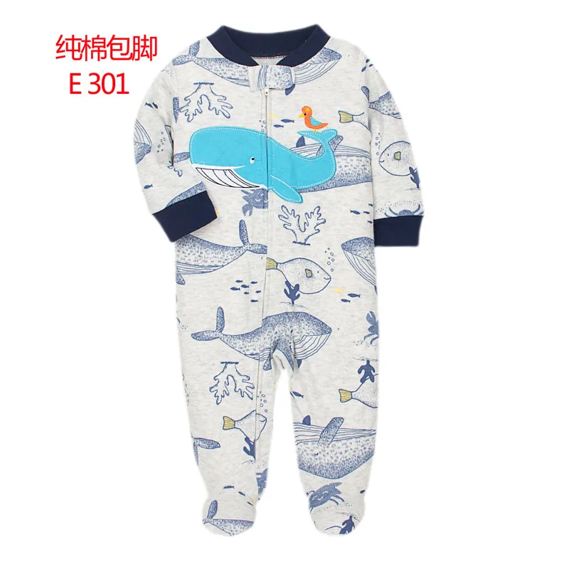 2023 Baby Clothing Pajamas Cotton Jumpsuit Long Sleeve Korean Zipper Coveralls Christmas Oufit Toddler Boys Clothes Ropa De Bebe