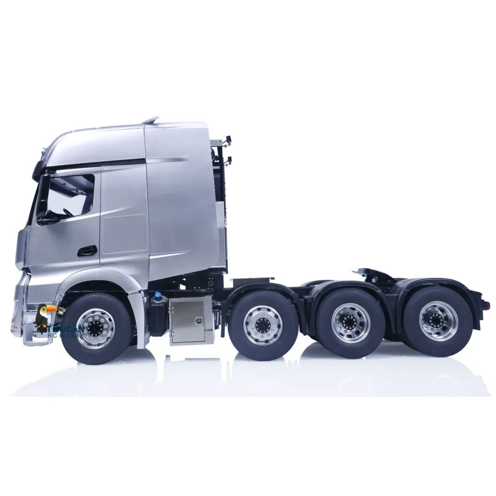 1/14 LESU RC شاحنة جرار RTR 8x8 هيكل معدني رف لتقوم بها بنفسك شاحنة تعمل بالتحكم عن بعد نموذج ضوء أنظمة الصوت الكبار RC اللعب