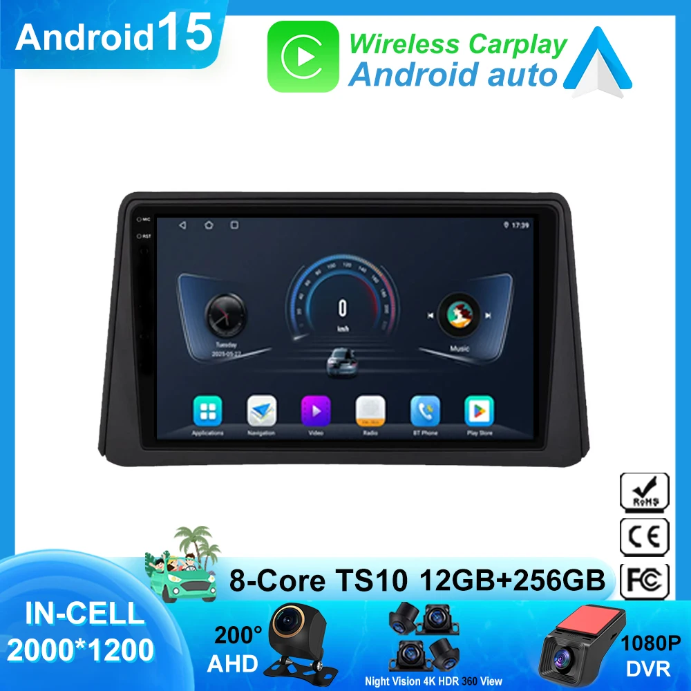 Carplay لشركة هيونداي Creta IX25 2016 - 2018 الملاحة نظام تحديد المواقع أندرويد السيارات راديو السيارة ستيريو مشغل وسائط متعددة 5G واي فاي BT No 2din DVD