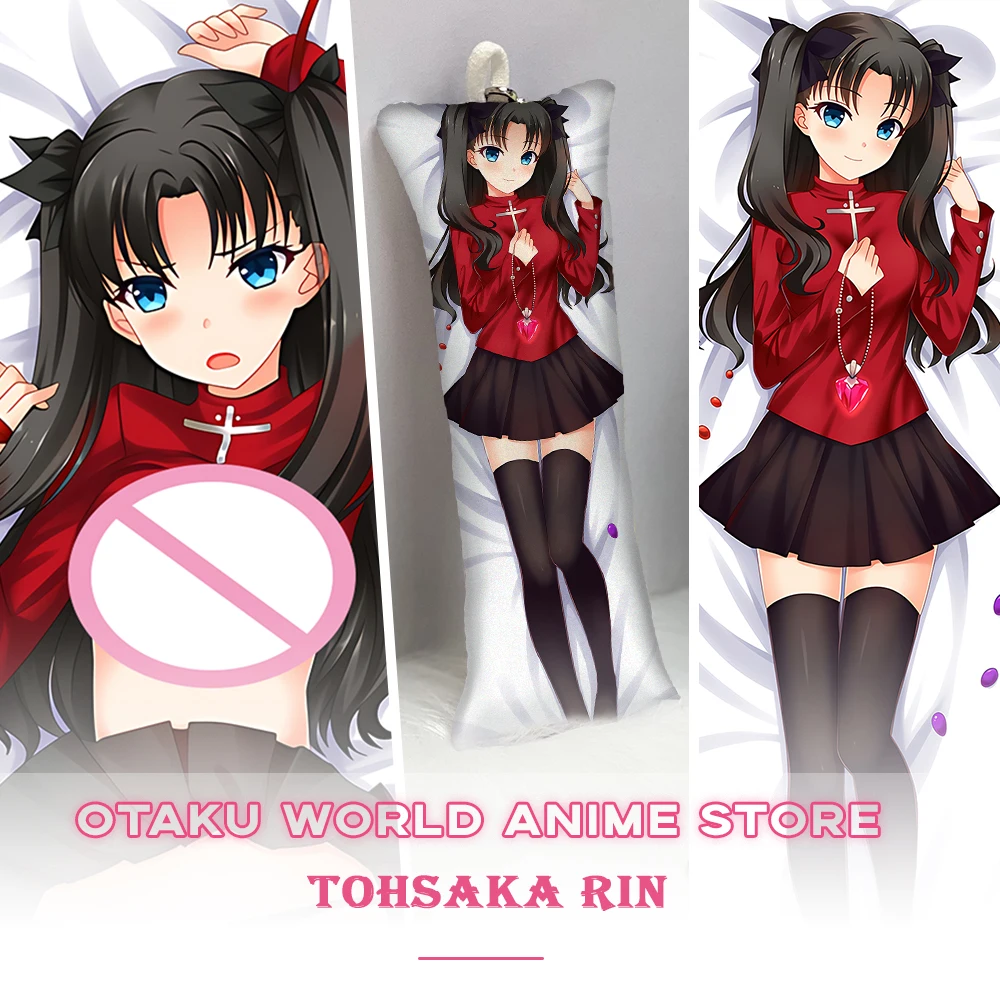 

Fate Tohsaka Rin Anime Dakimakura Otaku Hugging Body Pillowcase Naughty Double Sides Printed Kawaii Cushion Cover