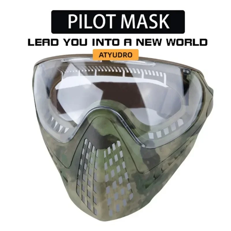 Tactical Hiking Eyewear Full Face Mask Paintball Safety Protective Outdoor Sports Hunting Airsoft Equipment Shooting Accesories