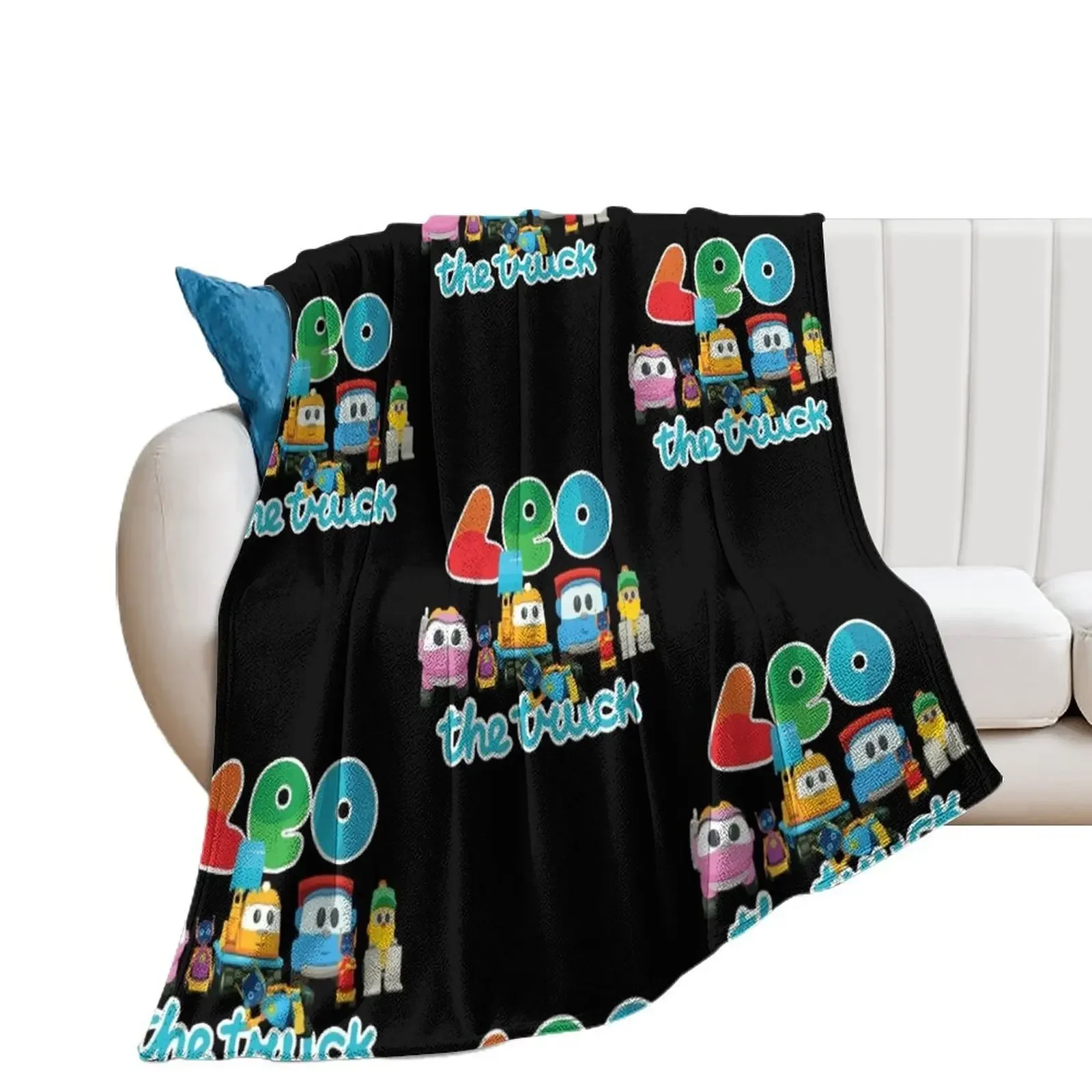 

LEO the truck, LIFTY, SCOPP, ROBOTS & LEA Throw Blanket Retros Blankets Sofas Of Decoration Polar Beach Blankets