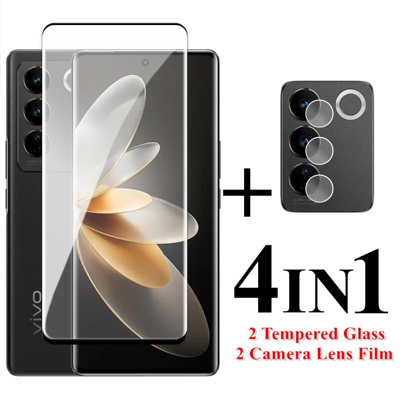

Стекло для Vivo V27 3D полное покрытие изогнутая защита экрана Vivo V27 Pro закаленное стекло для Vivo S16 V27 Pro пленка для объектива 6,78 дюймов