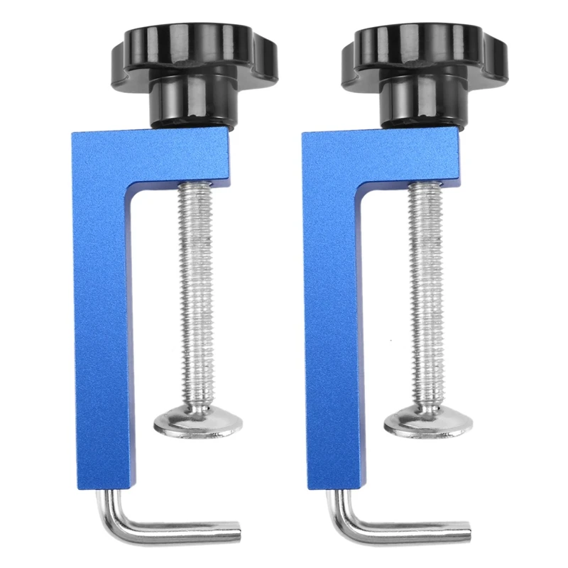 

2PCS Practical Fixtures Aluminum Alloy Fence Clamp Accessories DIY Fixing Pressure Feeder Universal Woodworking Retaining Clip