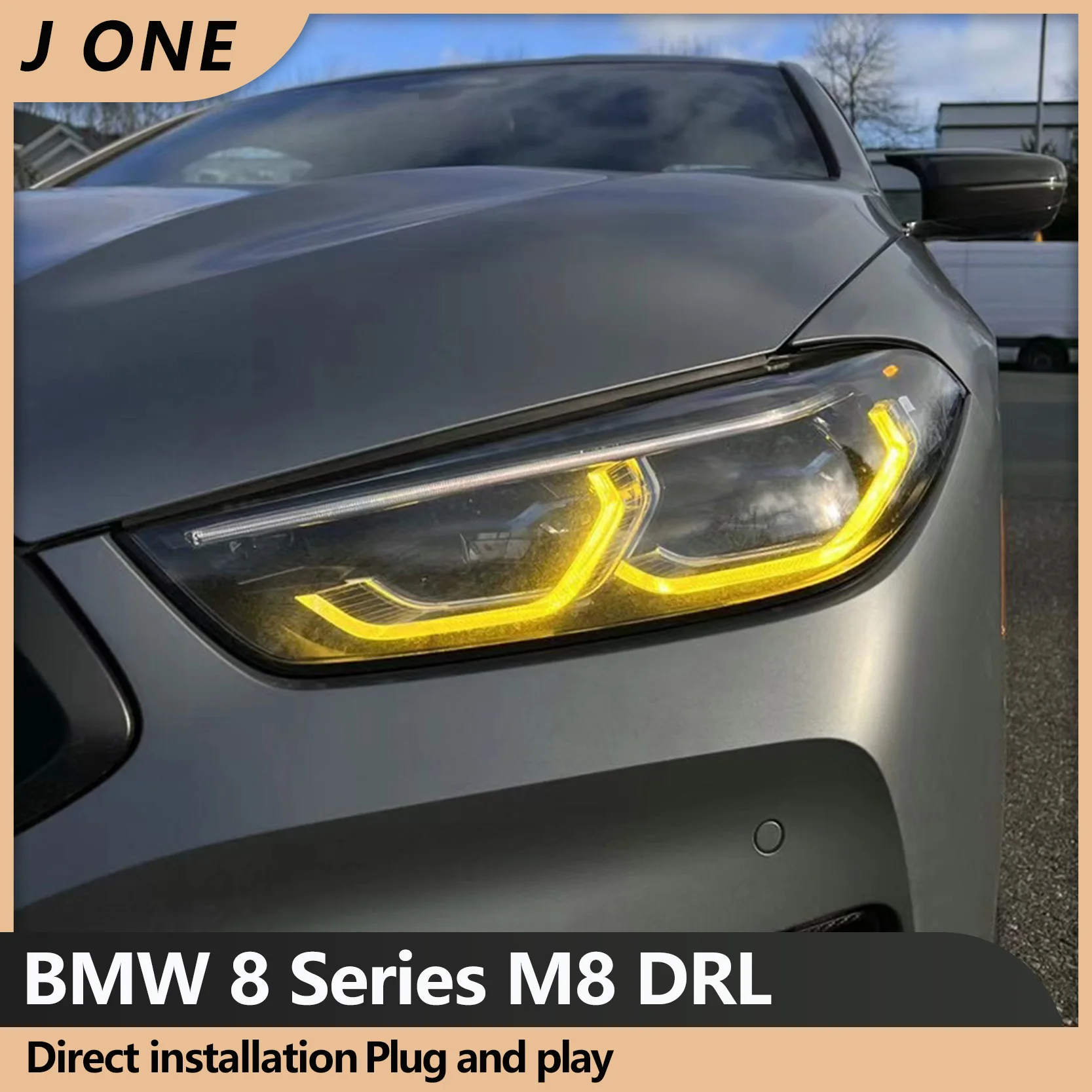 

J ONE CSL-Yellow DRL Modules For BMW 8 series M8 G14 G15 G16 F91 F92 F93 LED Yellow Daytime Running Lights