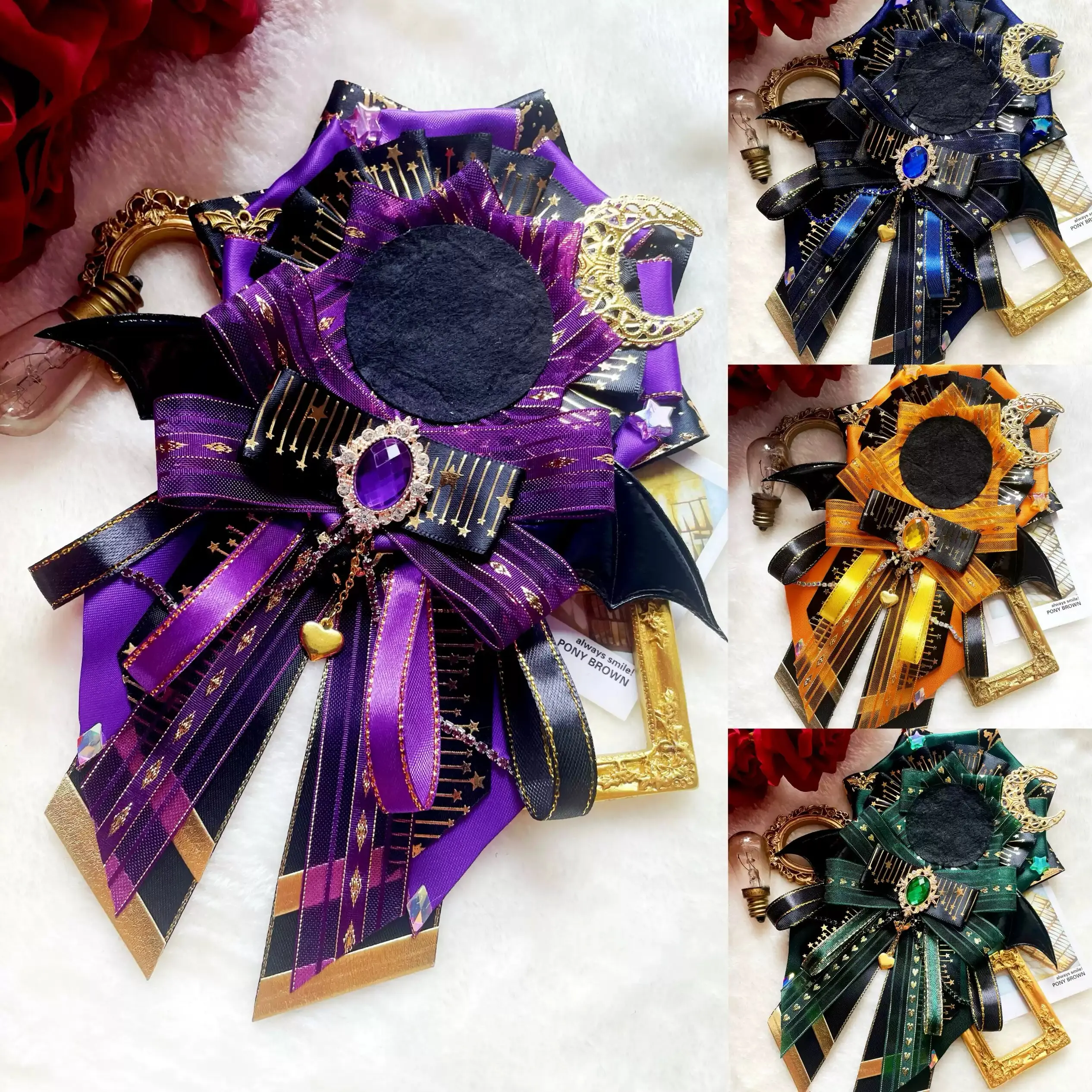 Devil Style Devil Wings Anime cosplay crafts，Badge Rosette Decoration，Ita bag Accessories，Appreciation Rosette