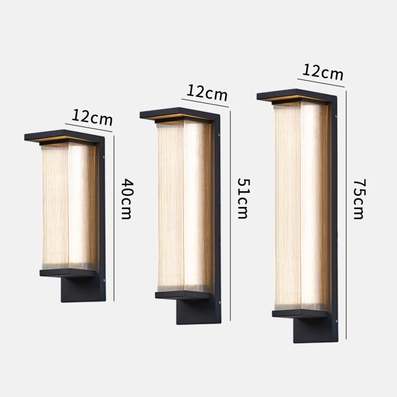 Stainless Steel Waterproof IP65 Lighting Outdoor Waterproof Wall Lamps Aisle Porch Wall Lights Waterproof Exterior Wall Fixtures