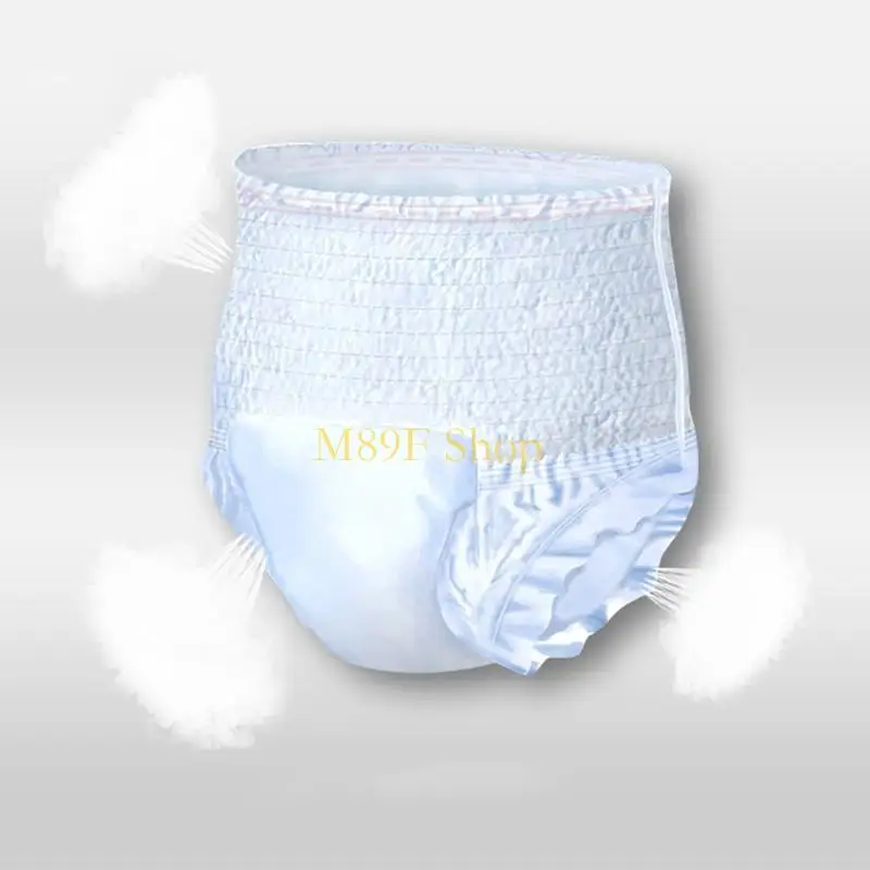 M89F 15PCS Adult Diaper Disposable for Old People Underwear Type Elderly Care Adults Strong Absorption Sanitary Pants Diapers