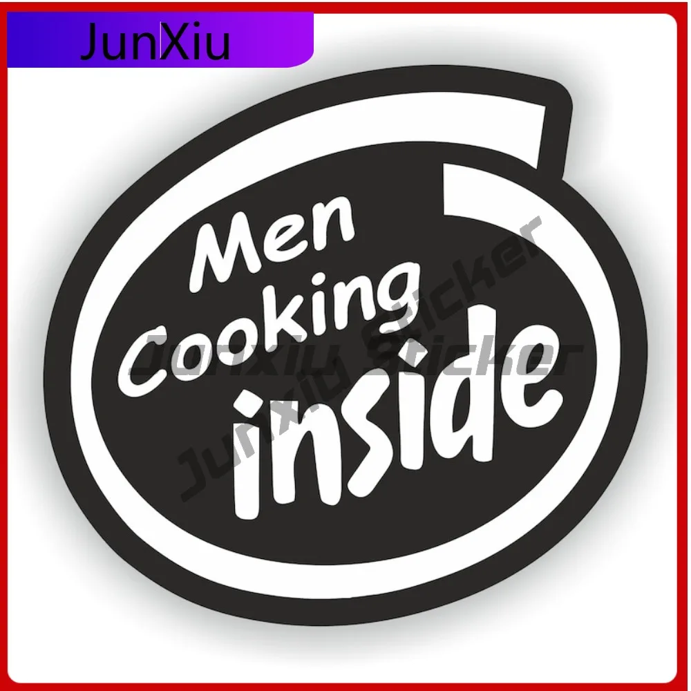 

Men Cooking Cool Bumper Waterproof Decal Decoration Decal Cute Fade Boat Window Stylish Motorcycle Proof Stickers Anti Helmet