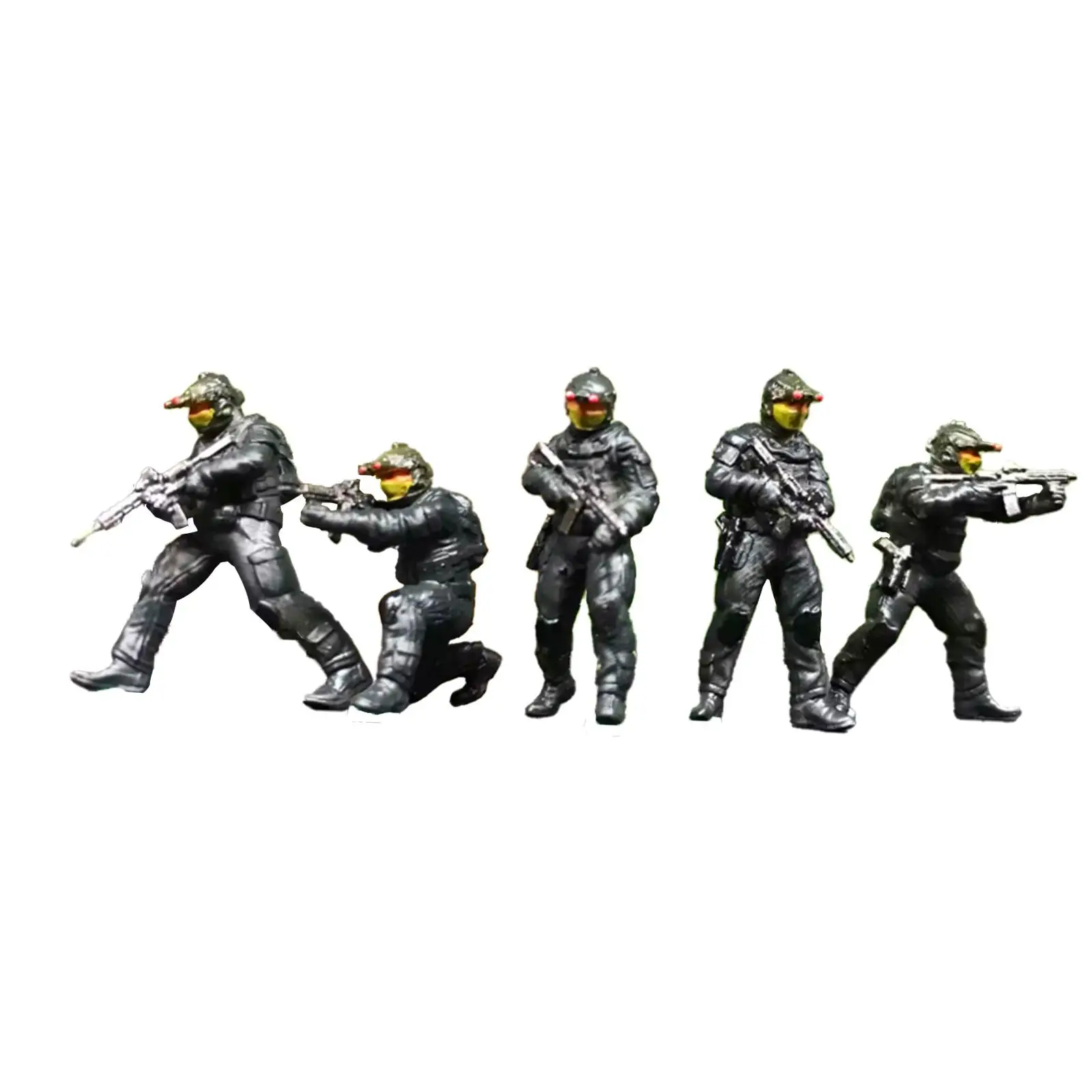 

5Pcs 1/64 Russian Commando Soldier Models Resin DIY Miniature People Figurines Dioramas for Game Modeling Enthusiast Gift Hobby