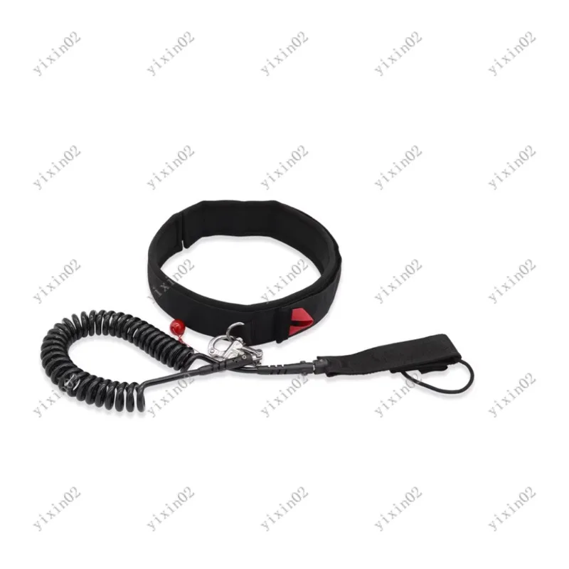 10FT Adjustable Quick Release Waist Rope - Coiled Leash for Hydrofoil Wing Board Surfboard