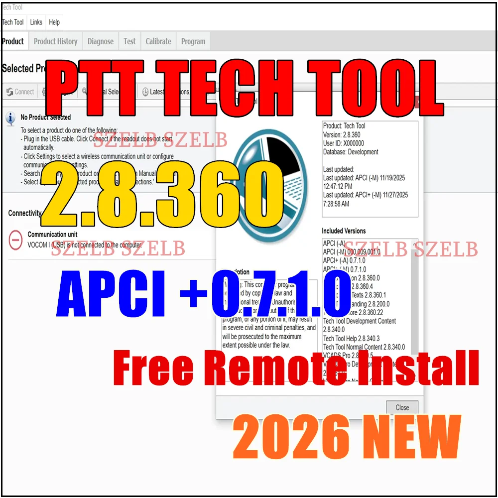 2026 Premium Tech Tool 2.8.360+Developer tool+APCI 0.7[2025.12]+Parts Catalog Repair Manuals PROSIS Contruction 2025+IMPACT 2024
