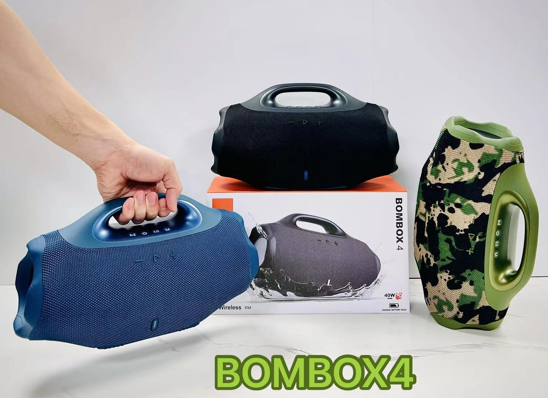 Carry Speaker BOMBOX4 God of War Bluetooth Speaker Outdoor Portable 38W High Power Subwoofer TWS Wireless Speaker