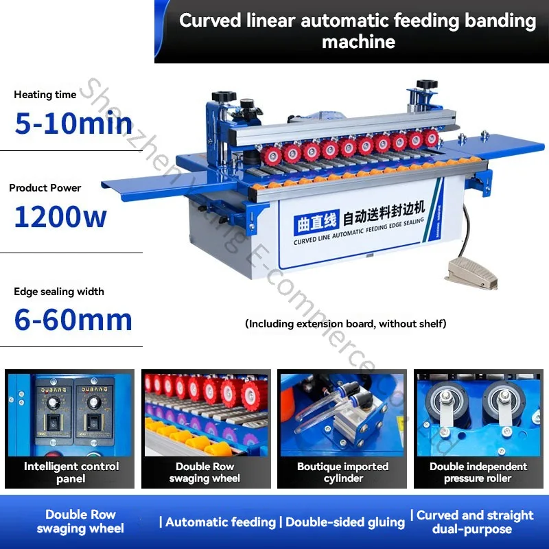 770type Woodworking Bending and Straightening Dual-purpose  Board Feeding Multifunctional Irregular Edge Banding Machine