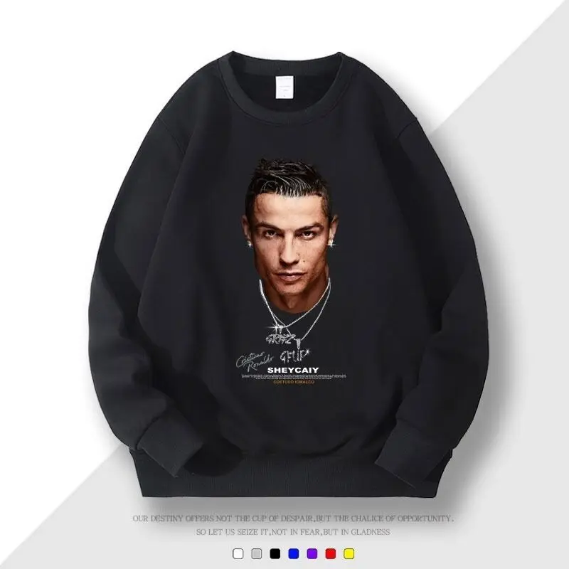 Portugal Team Cristiano Ronaldo Nr. 7 Rundhals-Sweatshirt Unisex Langarm-Sweatshirt