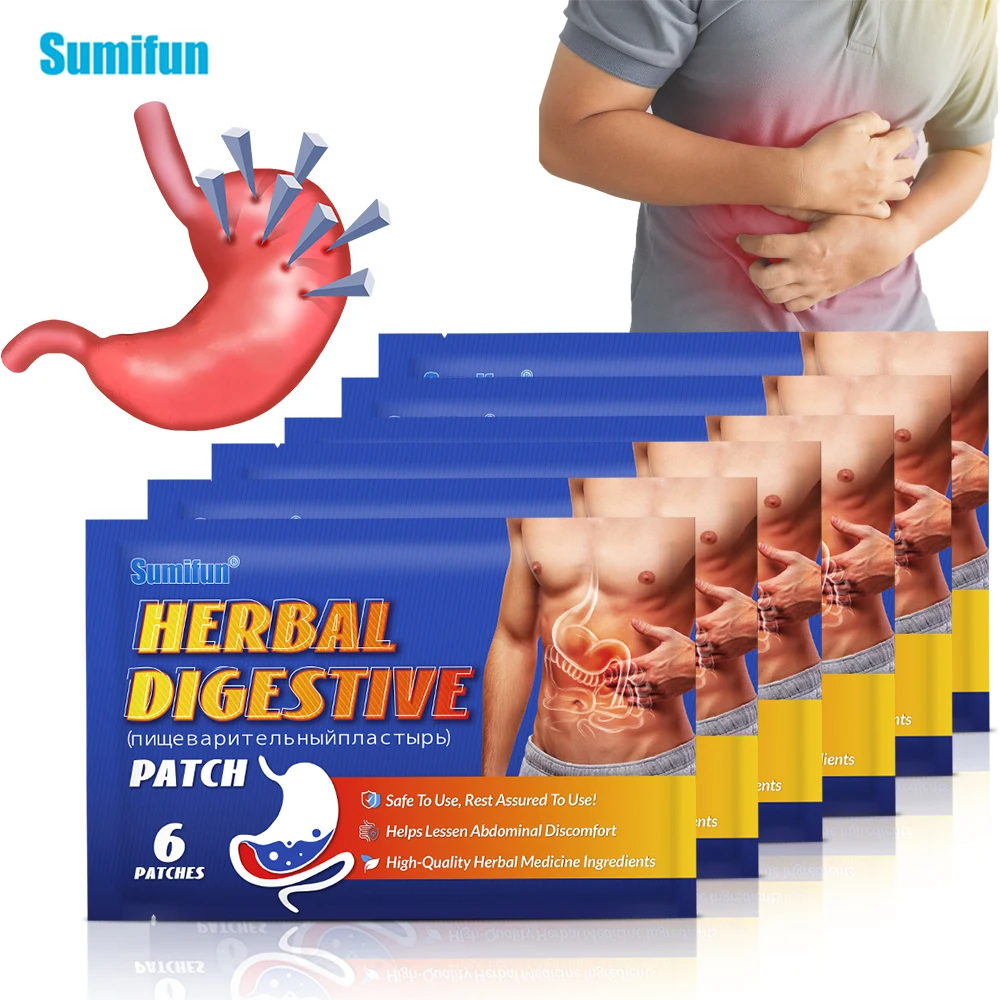 

18/24/36/60Pcs Sumifun Gastrointestinal Stomach Pain Patch Digestion Bloating Diarrhea Gastritis Cure Chinese Herb Sticker