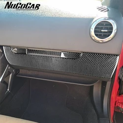 For Audi TT MK1 8N 2001-2006 Carbon Fiber Co-pilot glove box Panel Trim strip Car Interior Accessories Decorative Stickers