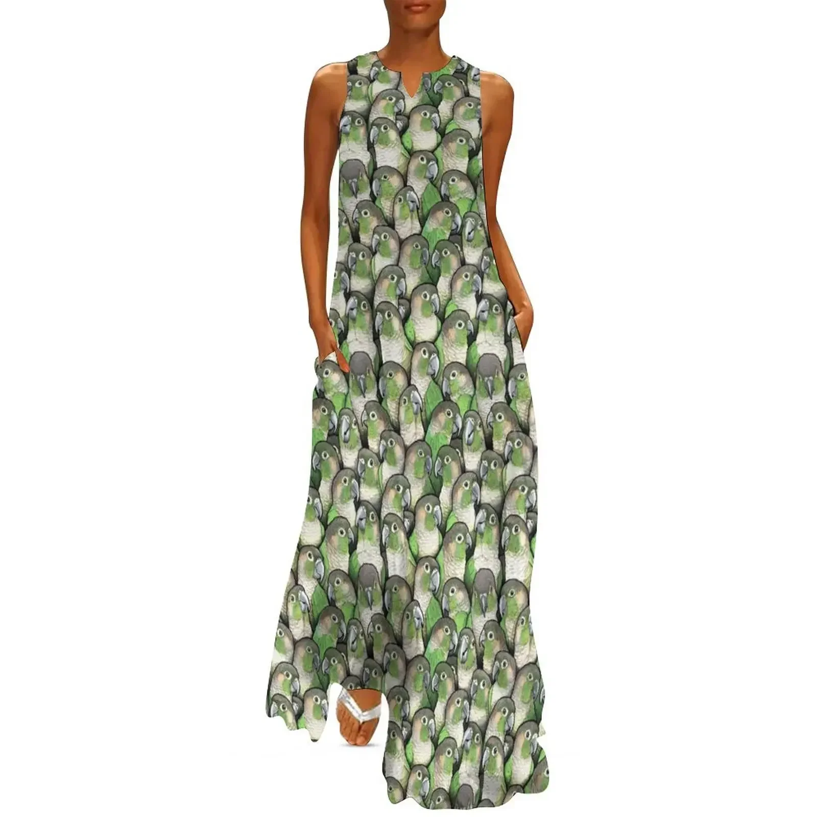 

Green-cheeked Conures Long Dress summer dresses summer clothes Long dress woman cocktail dresses Dress