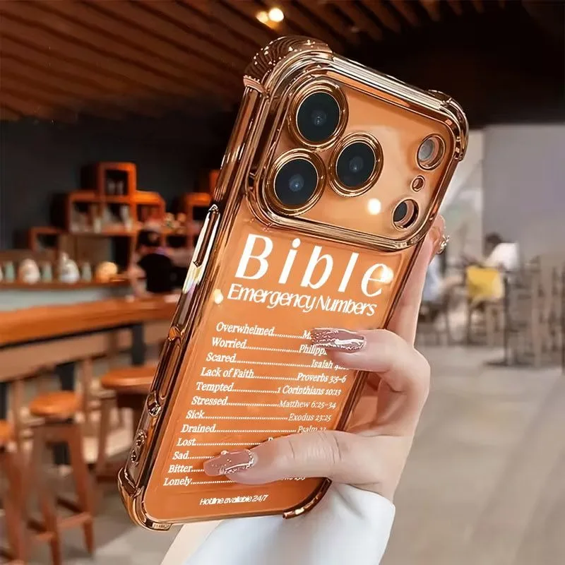 

Mobile phone case: new electroplated transparent TPU airbag mobile phone case, pattern design, suitable for iPhone 17-11 series