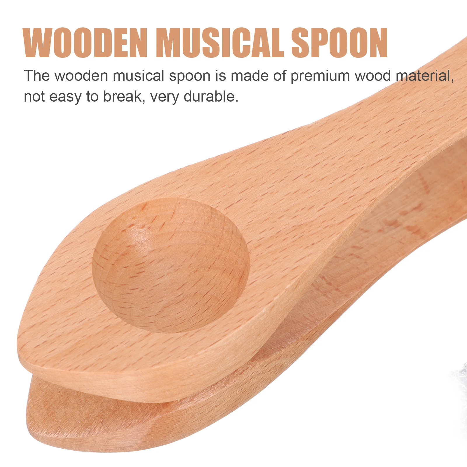 

Wooden Musical Spoon Traditional Percussion Instrument Natural Wood Percussion Instrument Suitable for School Holidays