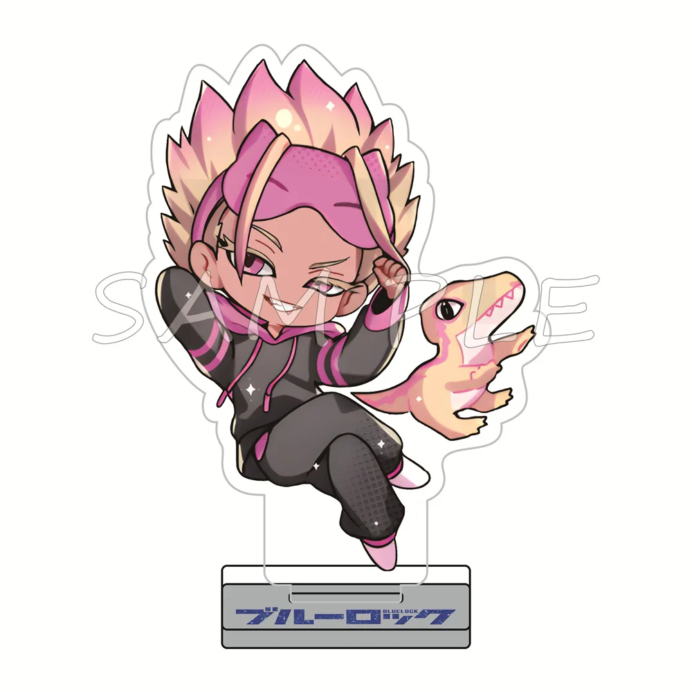 Blue Lock 10cm Acrylic Stand Figures keychain Sleepwear Pajama Anime Football Merch Desktop Decor Ornament Fan Collection Gift