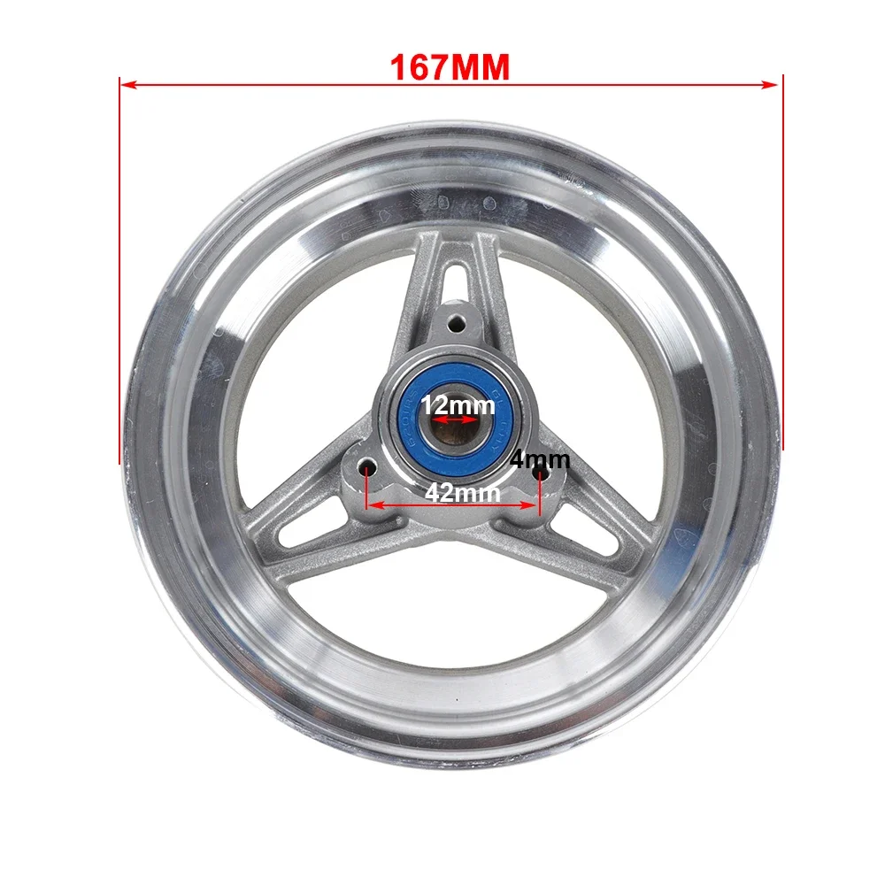 6 inch Alloy Wheel Hub M12 Disc Brake Rim For Small Citycoco Electric Scooter Bicycle Moped ATV Go Kart 10x6.00-6 80/60-6 Tyre