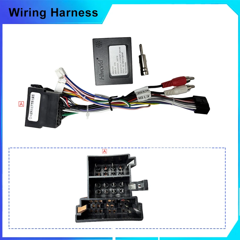 16Pin Car Android CANBUS Wiring Harness For Alfa Romeo 2009-2014 Fiat Doblo Punto Uno 500 Lancia Delta ISO Cable Adapter Plug