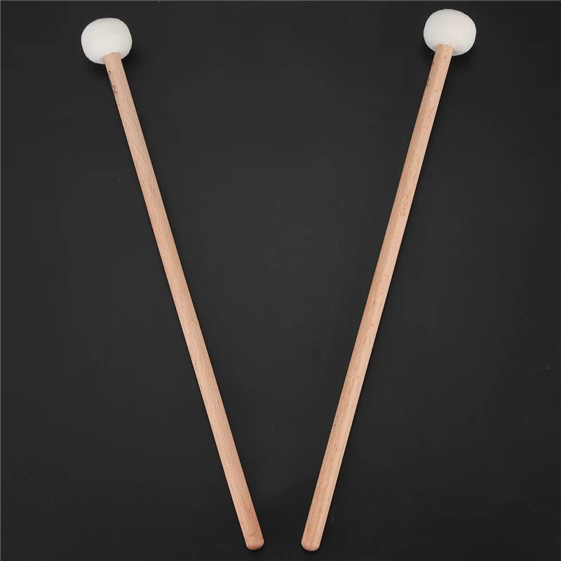 

A69P-1 пара фетровых молотков, барабанные палочки, барабанные палочки с деревянной ручкой для аксессуаров для ударных инструментов