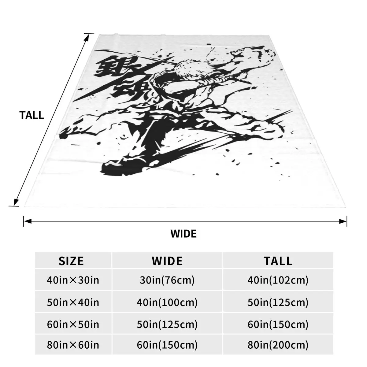 Ichigo Kurosaki Anime Blanket Fleece Sofa Throw Blanket Portable for Home Bedroom Office Throws Bedspread Quilt