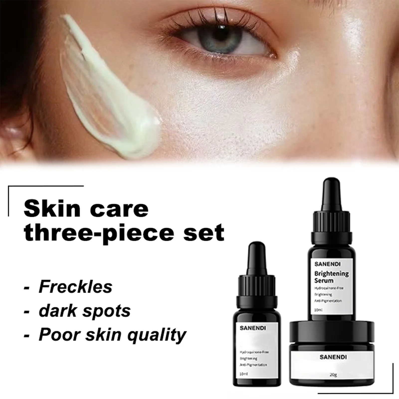 

Sanendi Facial Problem Solution Dullness Freckles Glowing Cream Hydrating Brightening Facial Care Set