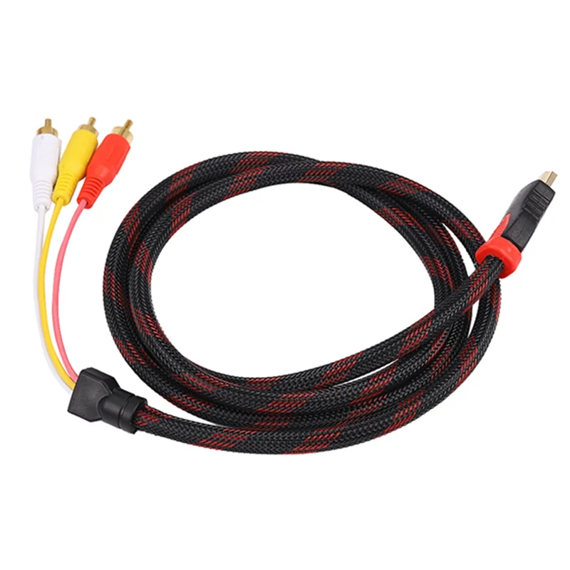 

B21B 2X штекер-RCA видео-аудио AV-кабель-адаптер для PS3 PS4 для One Wii, новейший