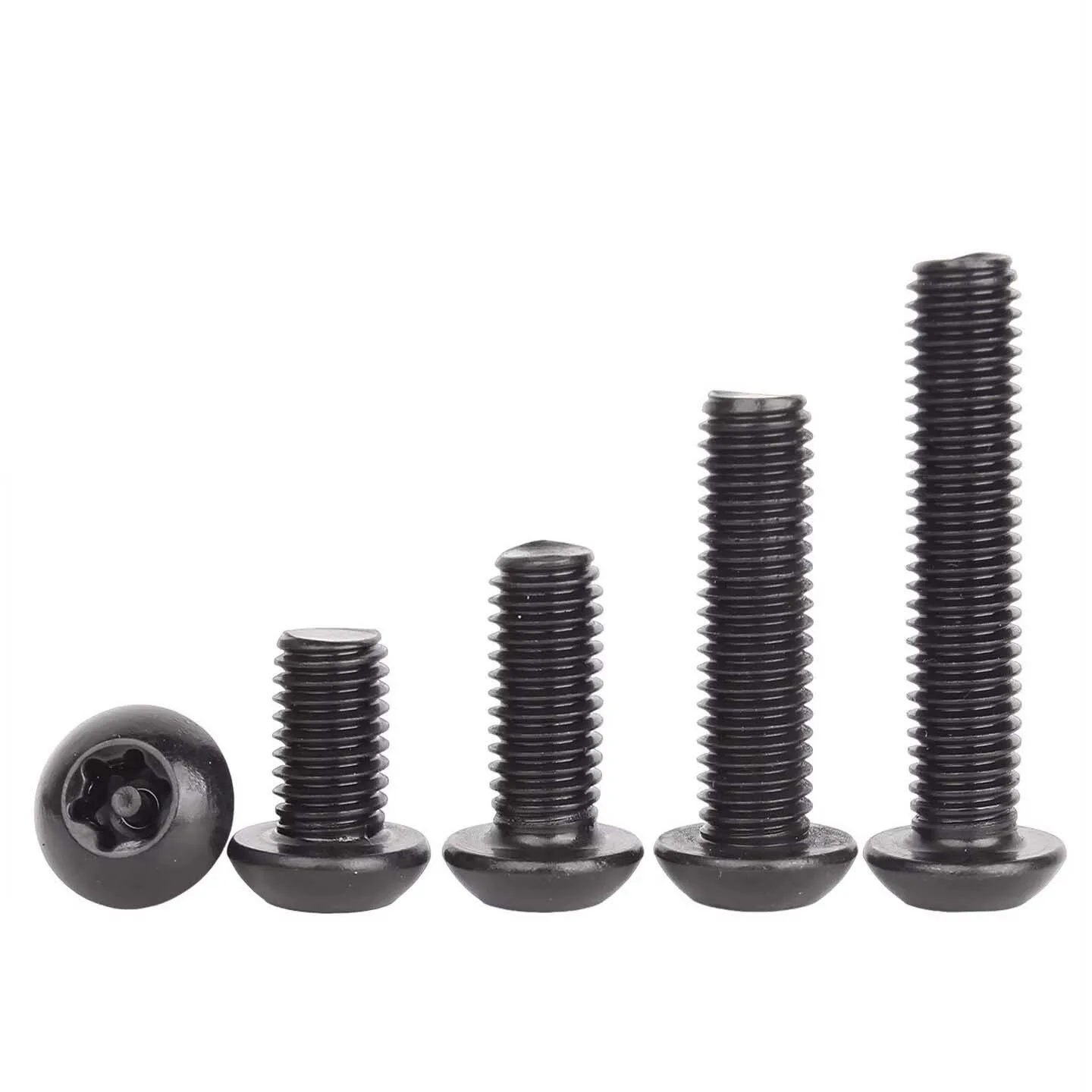 5~100Pcs M3 M4 M5 M6 M8 Black 304 Stainless Steel Torx Pan Lobe Six Round Head Tamper Proof with Pin Security Screw