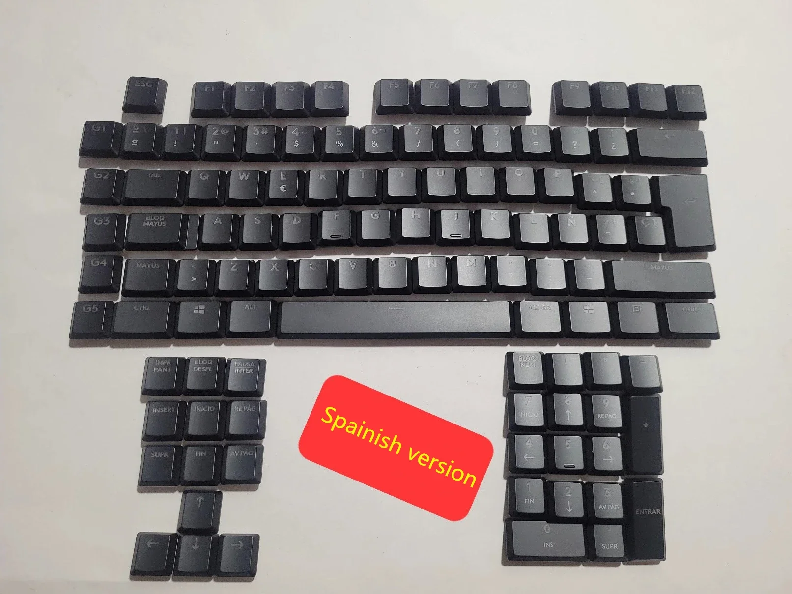 Nouveaux capuchons de touches rétroéclairés avec disposition EU US JP, compatibles avec le clavier mécanique Logitech G913 G813 G815 G915 TKL