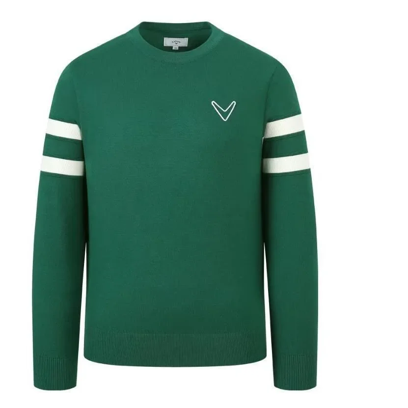 High Quality Golf Sweater Men Golf Wear 2026 Autumn Winter New Golf Jumper Top Windproof Knit Blouse Shirt Men Golf Clothing