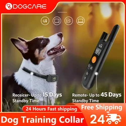 DOGCARE 300m Electric Dog Training Collar Waterproof Remote Control Pet Anti Bark Rechargeable Pet Dogs Electric Collars Shocker