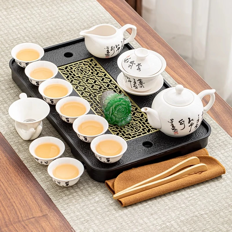 

Дизайн для кемпинга, поднос для чая, двойные наборы для домашнего офиса, кухонный домашний поднос для чая, керамические ручки, церемония, бандана, Giratoria, украшение для дома