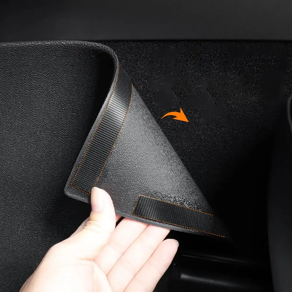 For Tesla Model Y Juniper Center Console Side Anti Kick Mats Model Y 2025 Full Cover Pad Rear Seat Kick Protection Mat TPE Cover image 4