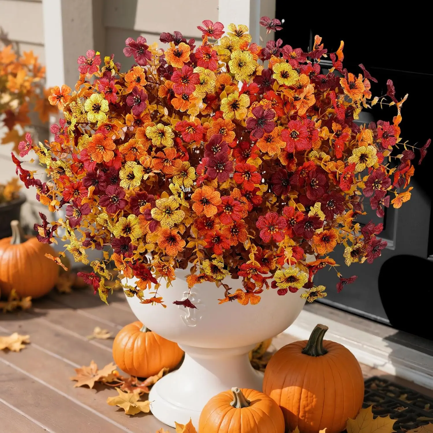 

YeeNanee Artificial Fall Flowers for Outdoor Decor Silk Daisy Flower UV Resistant Autumn Thanksgiving Porch Garden Decoration