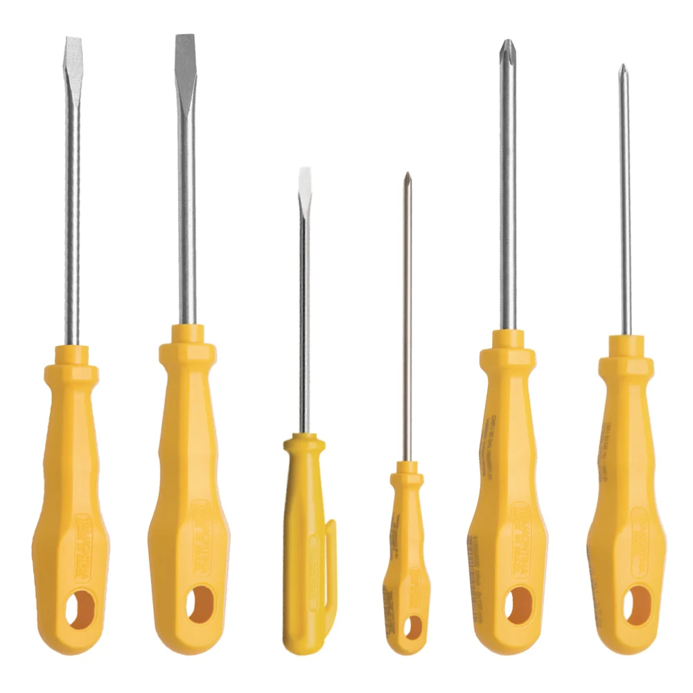 Jogo Kit De Chave De Fenda Phillips Cruzada 6 Peças Tramontina Profissional