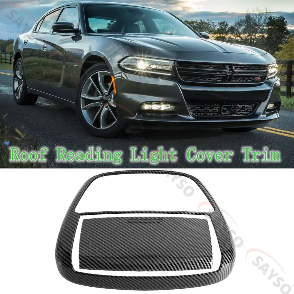 

Комплект накладок на крышу лампы для чтения из углеродного волокна для Dodge Charger 2011 +/Chrysler 300 2015-2021