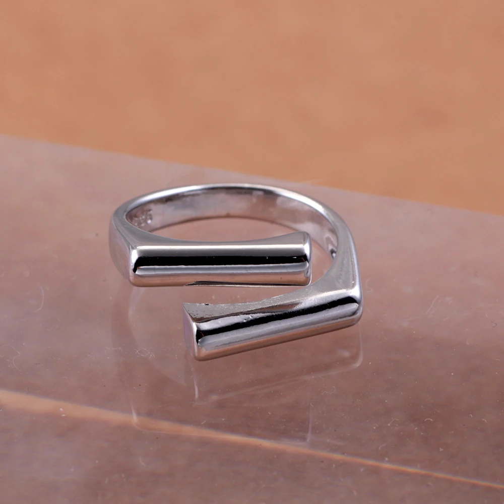 

New Hot Selling 925 Sterling Silver Personalized Round Ring, Fashionable Women's Engagement Jewelry Gift