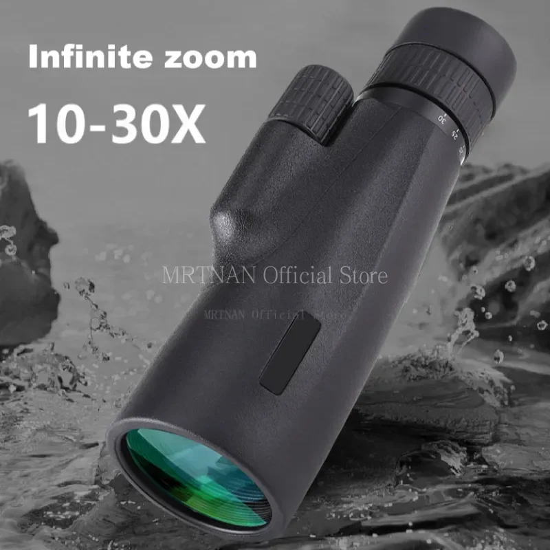 10-30x50 Zoom HD Telescope Monocular Camping Powerful Monocular With Tripod Phone Clip For Watching Bird Hunting Binoculars