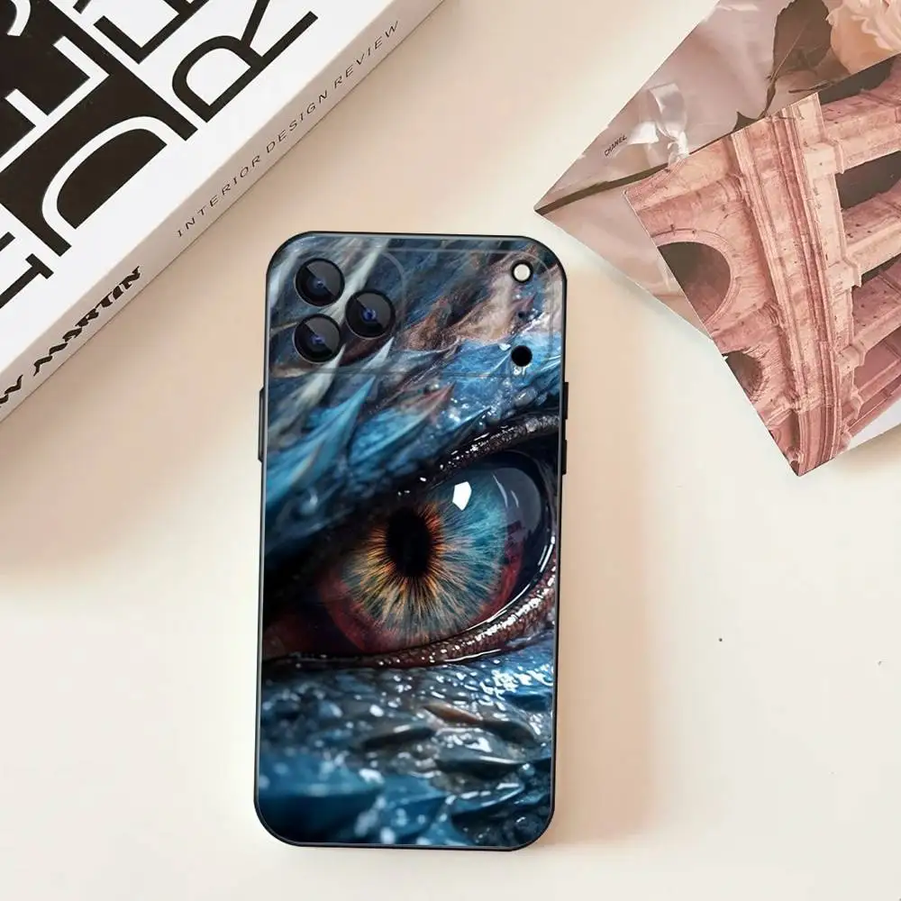 F-quatrième W-Wing Dragon Cool coque de téléphone en Silicone noir souple pour iPhone 17,16,15,14,13,12,11,Pro,Max,Plus,E,SE4,Air,Mini