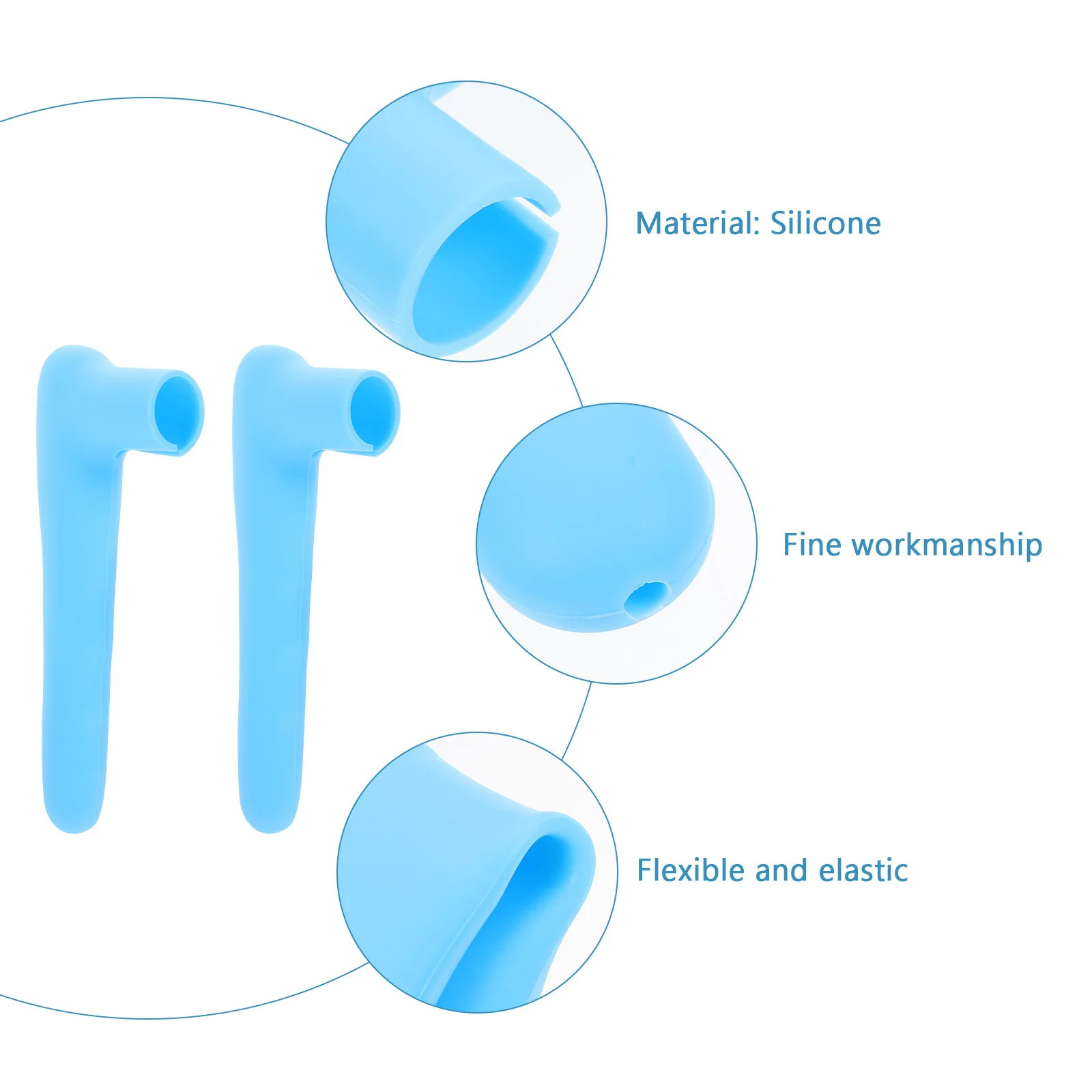 

2 шт., силиконовая защита для дверных ручек, более толстый дизайн для предотвращения столкновений, водонепроницаемый для всех типов дверных ручек, защитный чехол для детской комнаты