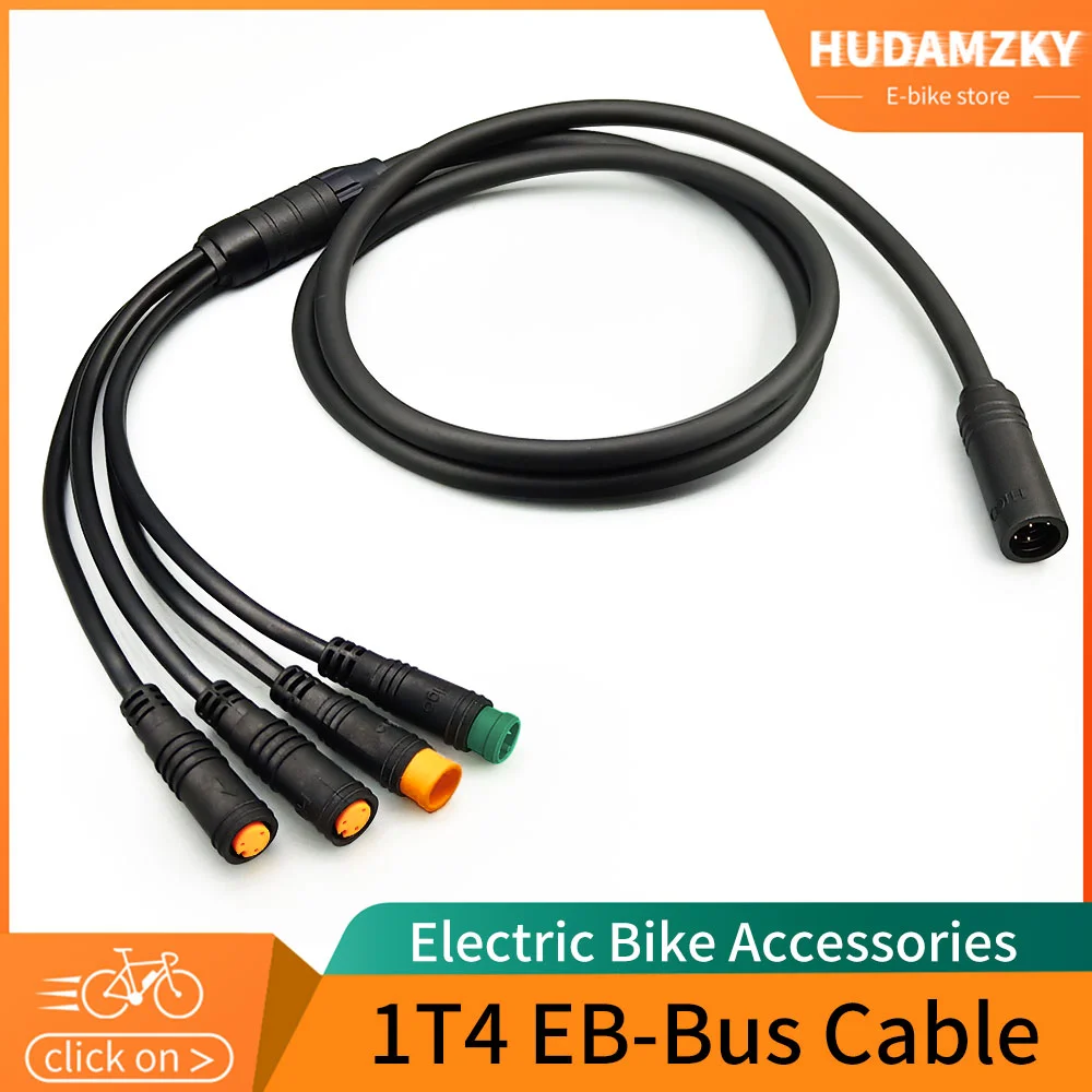 Electric Bicycle BAFANG 1T4 Cable for BBS01 BBS02 BBSHD Motor Show Brake Lever Throttle Connector Electric Bike Accessories