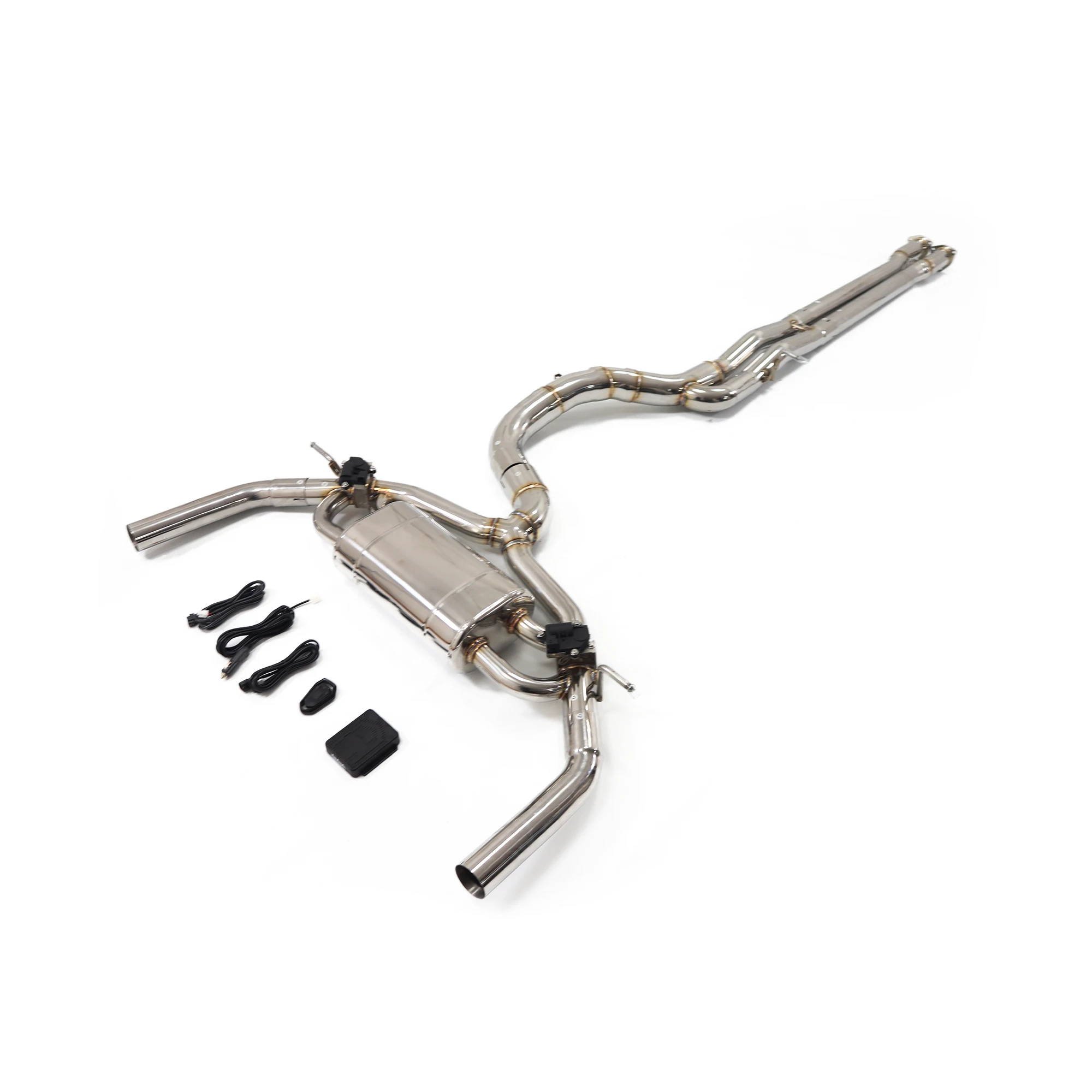 

ING Exhaust for Audi RS3 Ss304 Catback with Valves 2024 Stainless Steel Catback High-pitched Voice Wireless Remote Control